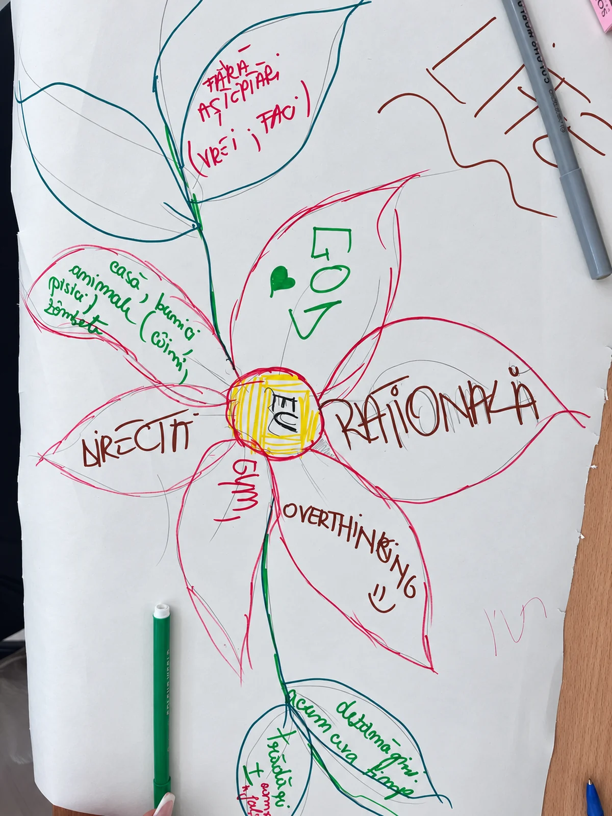 Camera de Ecou — desen body mapping, simboluri și emoții